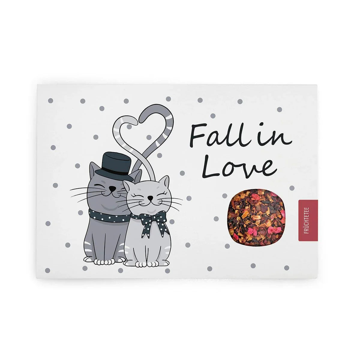 Hab an Dich gedacht – Grußkarte mit Katze - feinkostgourmet