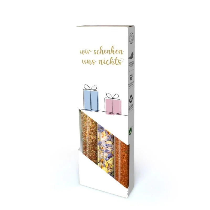 Wir schenken uns nichts... - Gewürzmischungen, Steak & Grill, Blüten Salz - feinkostgourmet