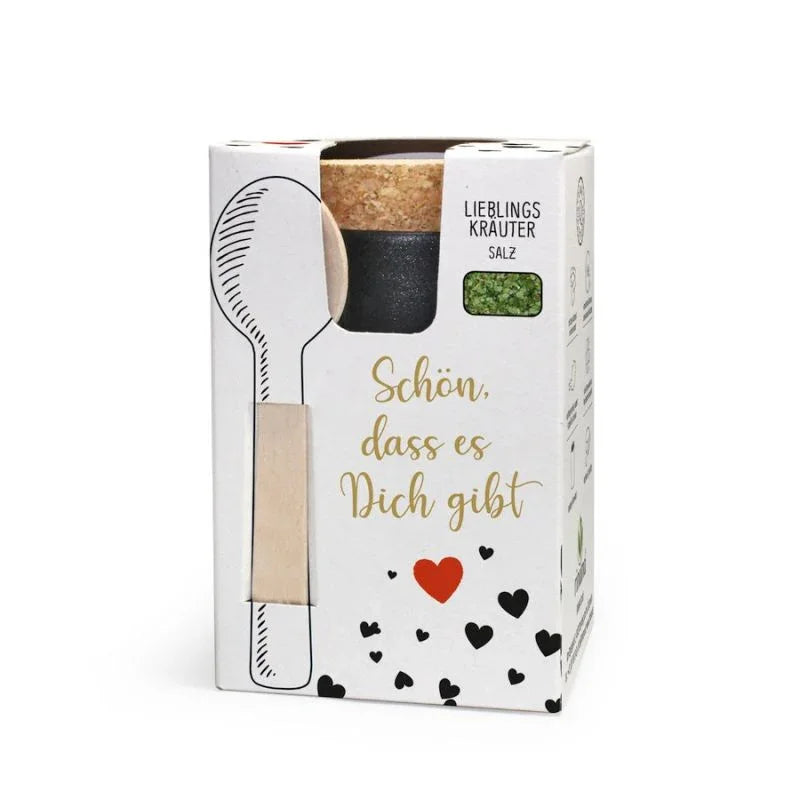 Schön, dass es Dich gibt - ... Lieblingskräutersalz 130g - feinkostgourmet