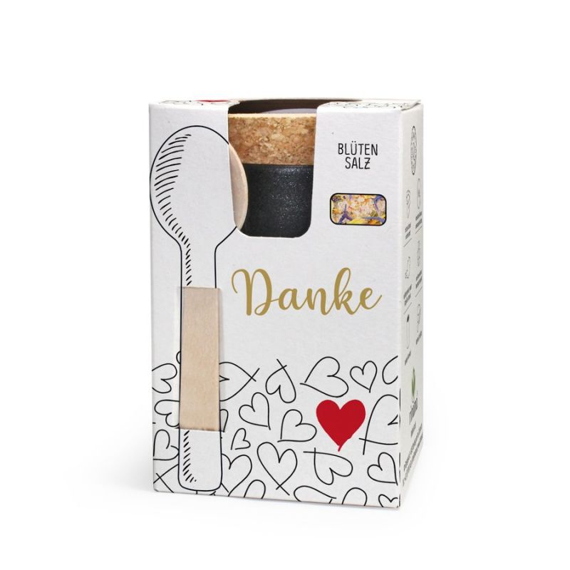Danke mit Blütensalz – edles Gewürzsalz als Dankeschön - feinkostgourmet