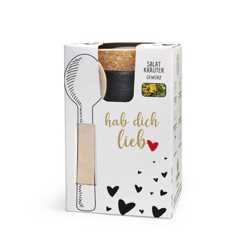 Hab dich lieb ... mit Salatkräuter – Gewürzmischung - feinkostgourmet