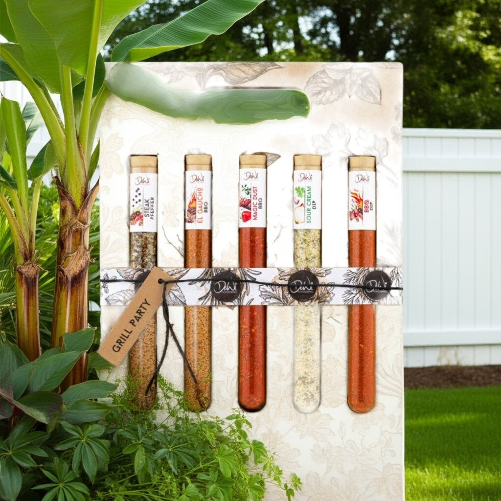 5er Geschenkset XL-Grill Party, Steak Pfeffer, El Gaucho BBQ Gewürz, Magic Dust - feinkostgourmet