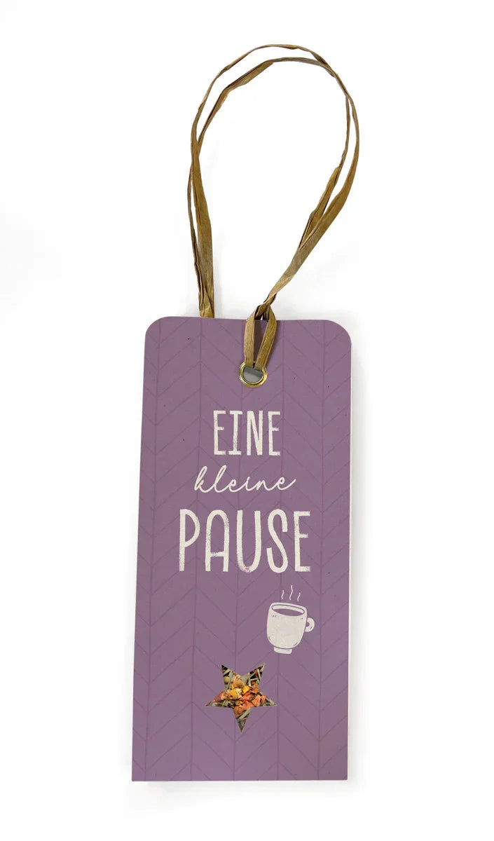 Anhänger, Stern, "Eine kleine Pause" - feinkostgourmet